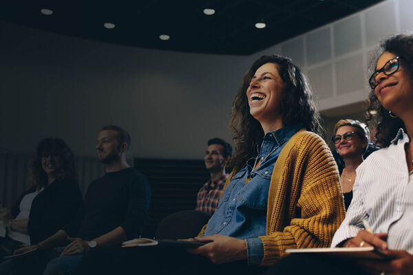 People in lecture hall