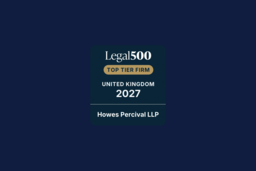 Howes Percival Employment Team ranked top! 