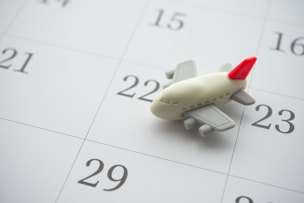 Plane on Calendar