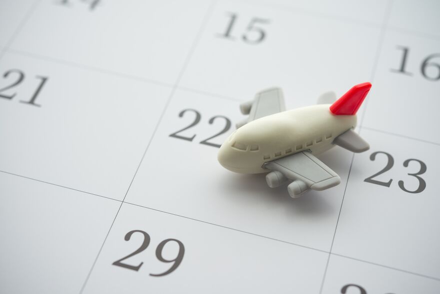 Plane on Calendar