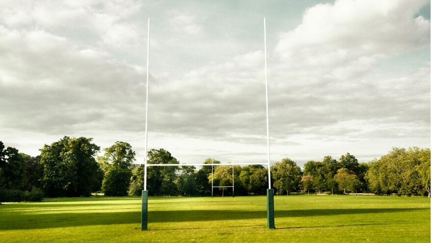 Rugby Goalpost in Park
