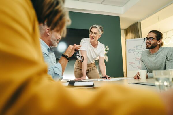 Group of businesspeople in meeting
