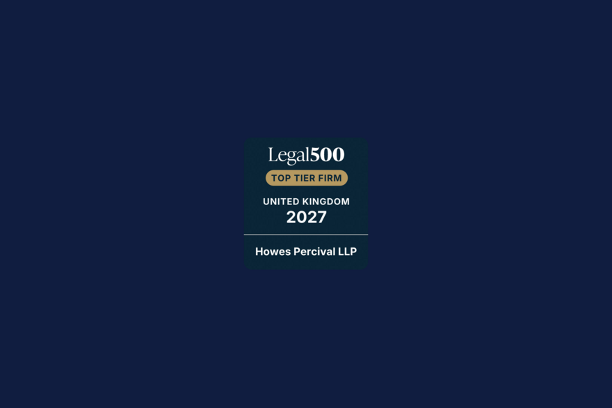 Howes Percival Employment Team ranked top! 
