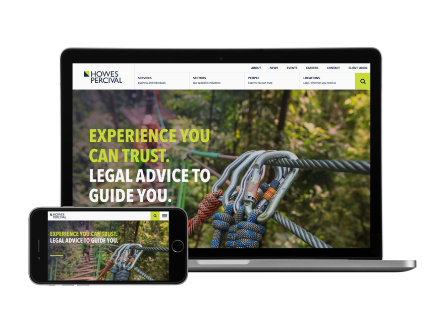 Howes Percival Website promotion