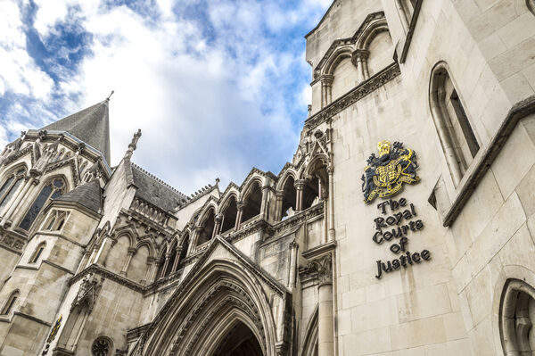 exterior of royal courts of justice building UK