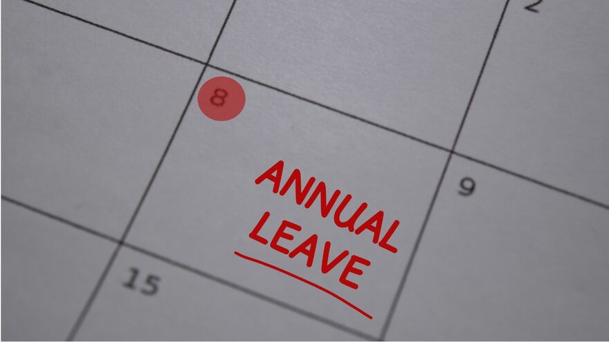 Annual Leave On calendar