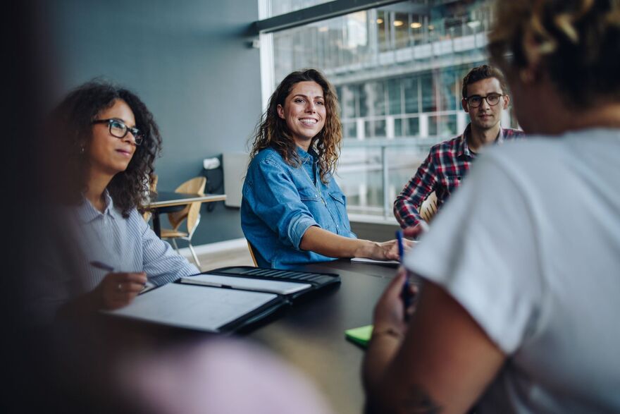 Group of business people in meeting