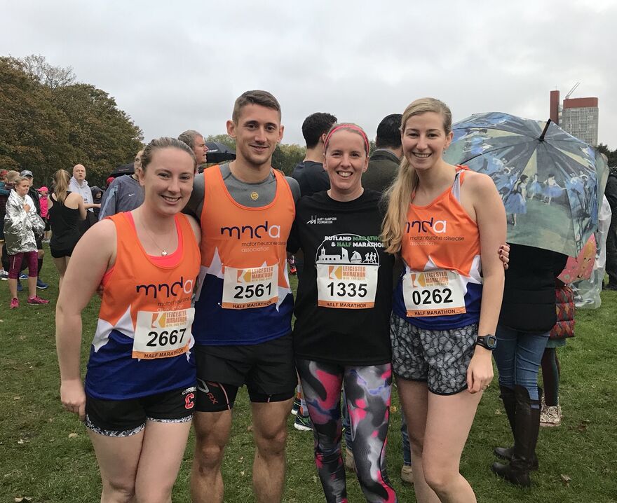 Leicester Half Marathon - Charlotte Dickinson, Stephen Ruse, Lyndsay Jordon and Katrina Aslan-Tipler