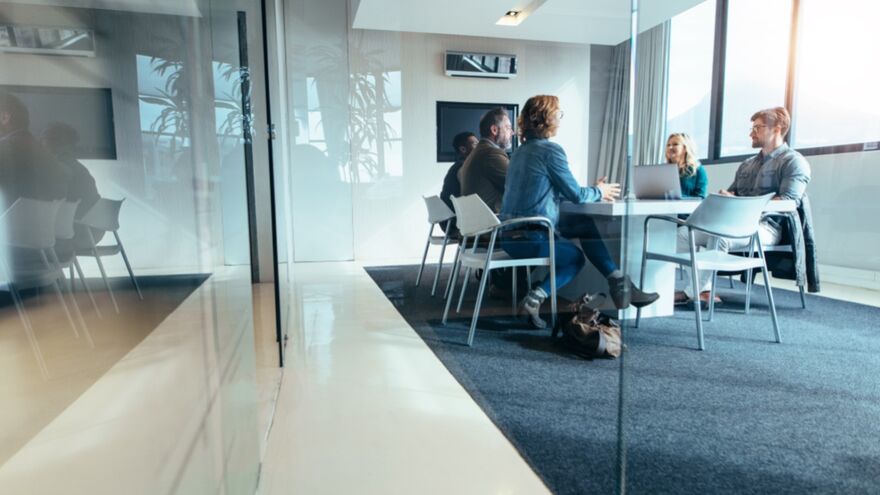 Business Meeting around a table 