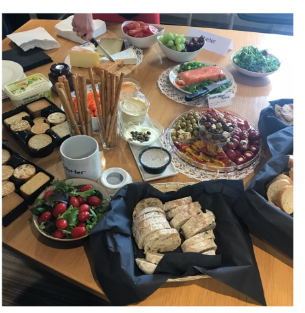 Wine and cheese event, Leicester Office